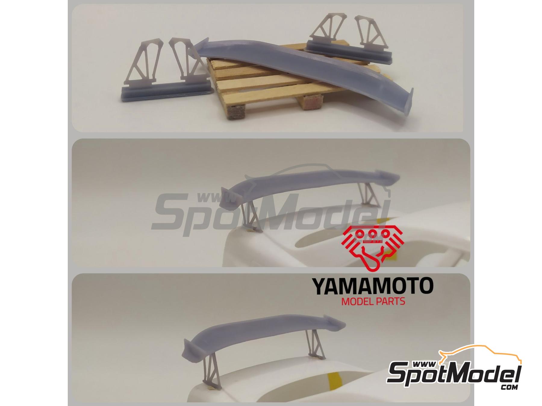 Image 1: GT rear spoiler type 1 | Wing set in 1/24 scale manufactured by Yamamoto Model Parts (ref.&nbsp;YMPTUN33)