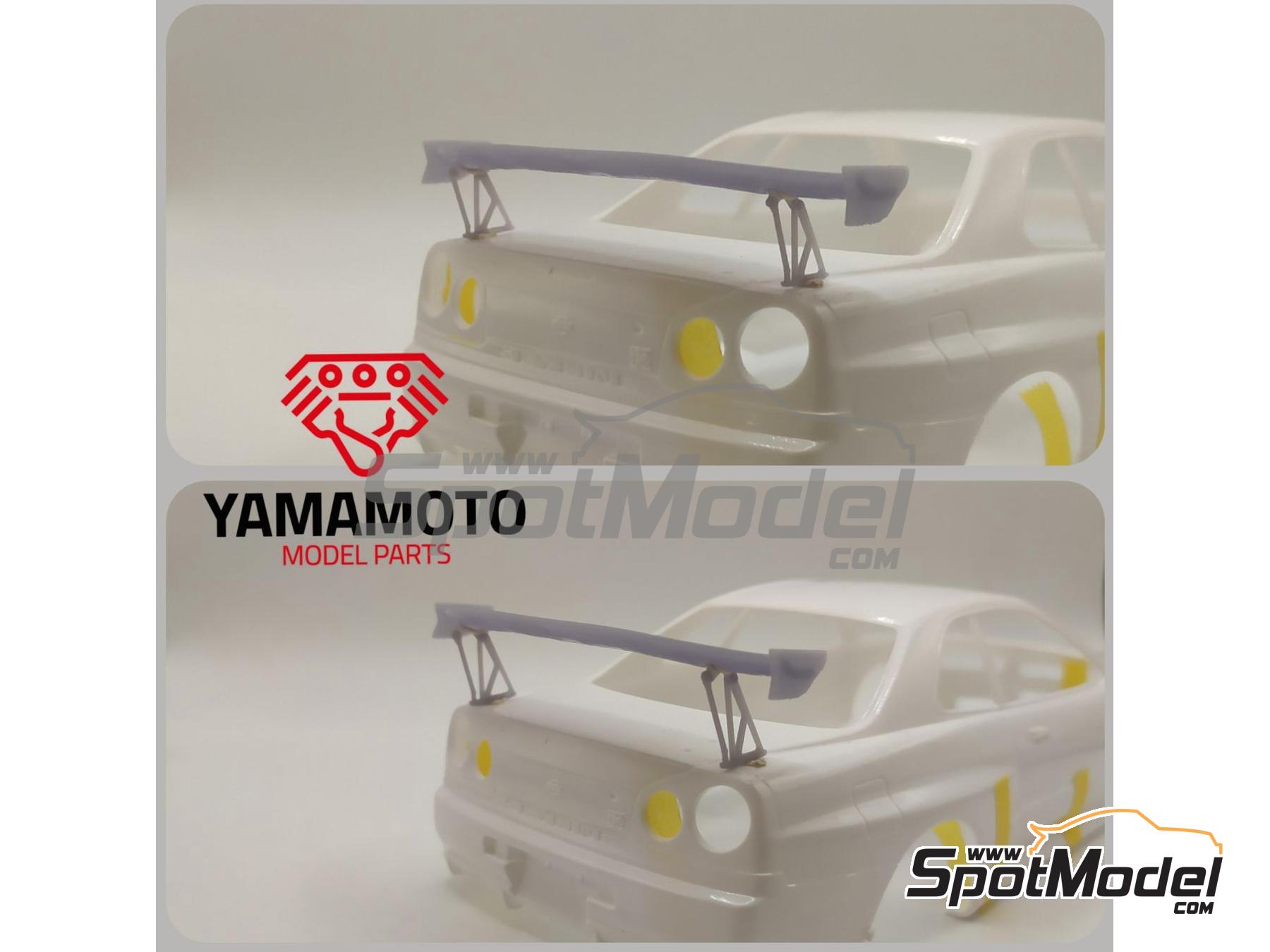 Image 2: GT rear spoiler type 1 | Wing set in 1/24 scale manufactured by Yamamoto Model Parts (ref.&nbsp;YMPTUN33)