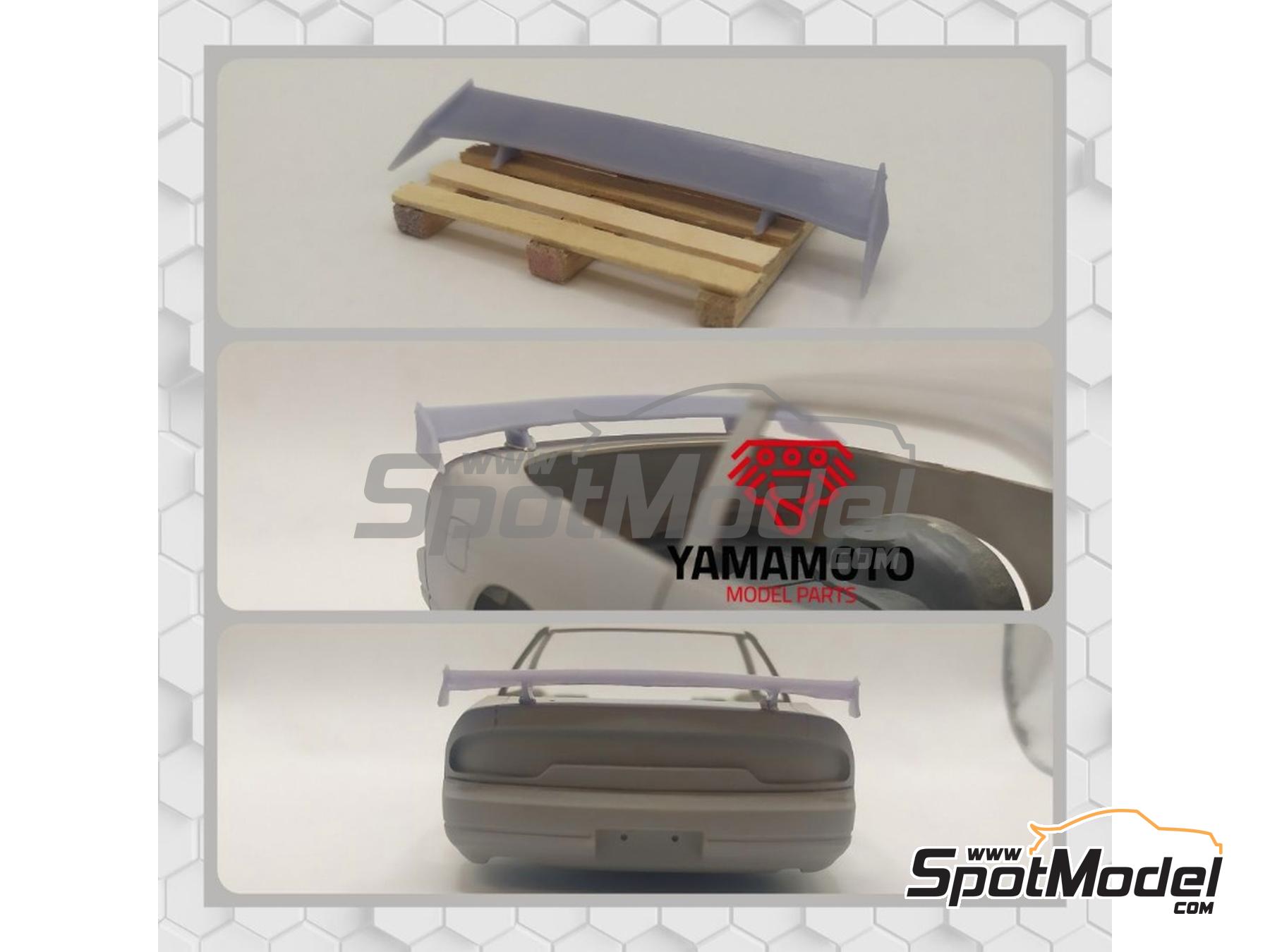 Image 1: JDM GT rear spoiler | Wing set in 1/24 scale manufactured by Yamamoto Model Parts (ref. YMPTUN35)