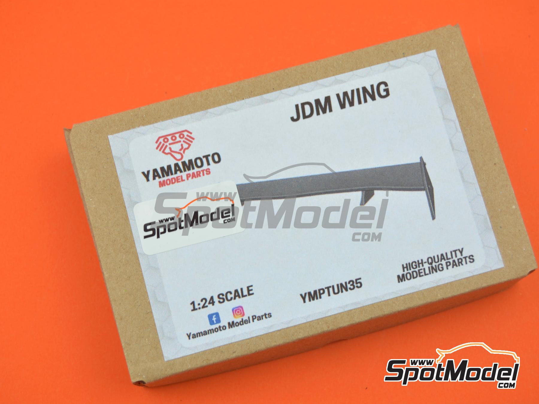 Image 2: JDM GT rear spoiler | Wing set in 1/24 scale manufactured by Yamamoto Model Parts (ref. YMPTUN35)