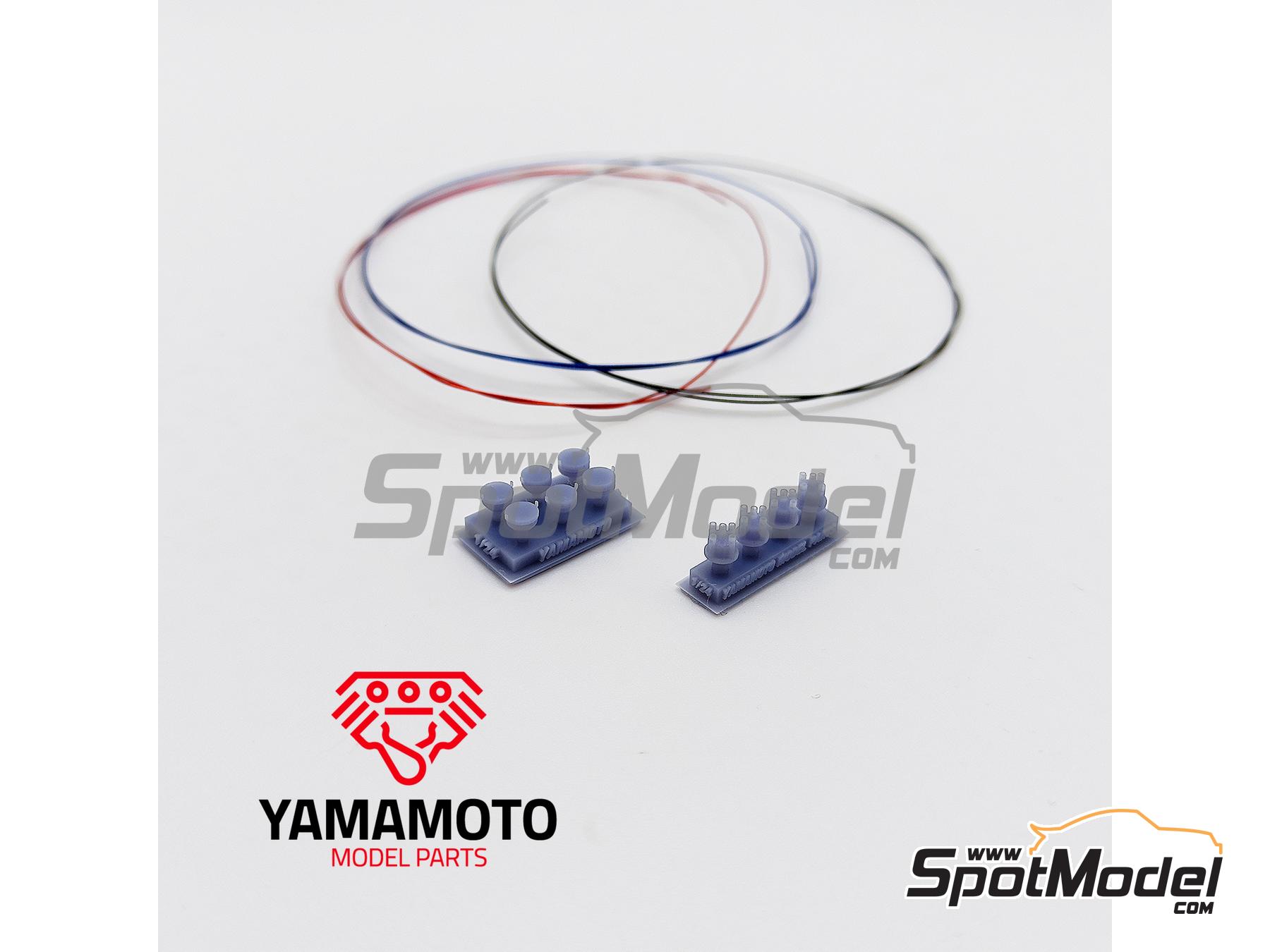 Image 2: Distribuidores para motores de 4 cilindros | Detalle en escala&nbsp;1/24 fabricado por Yamamoto Model Parts (ref.&nbsp;YMPTUN70)