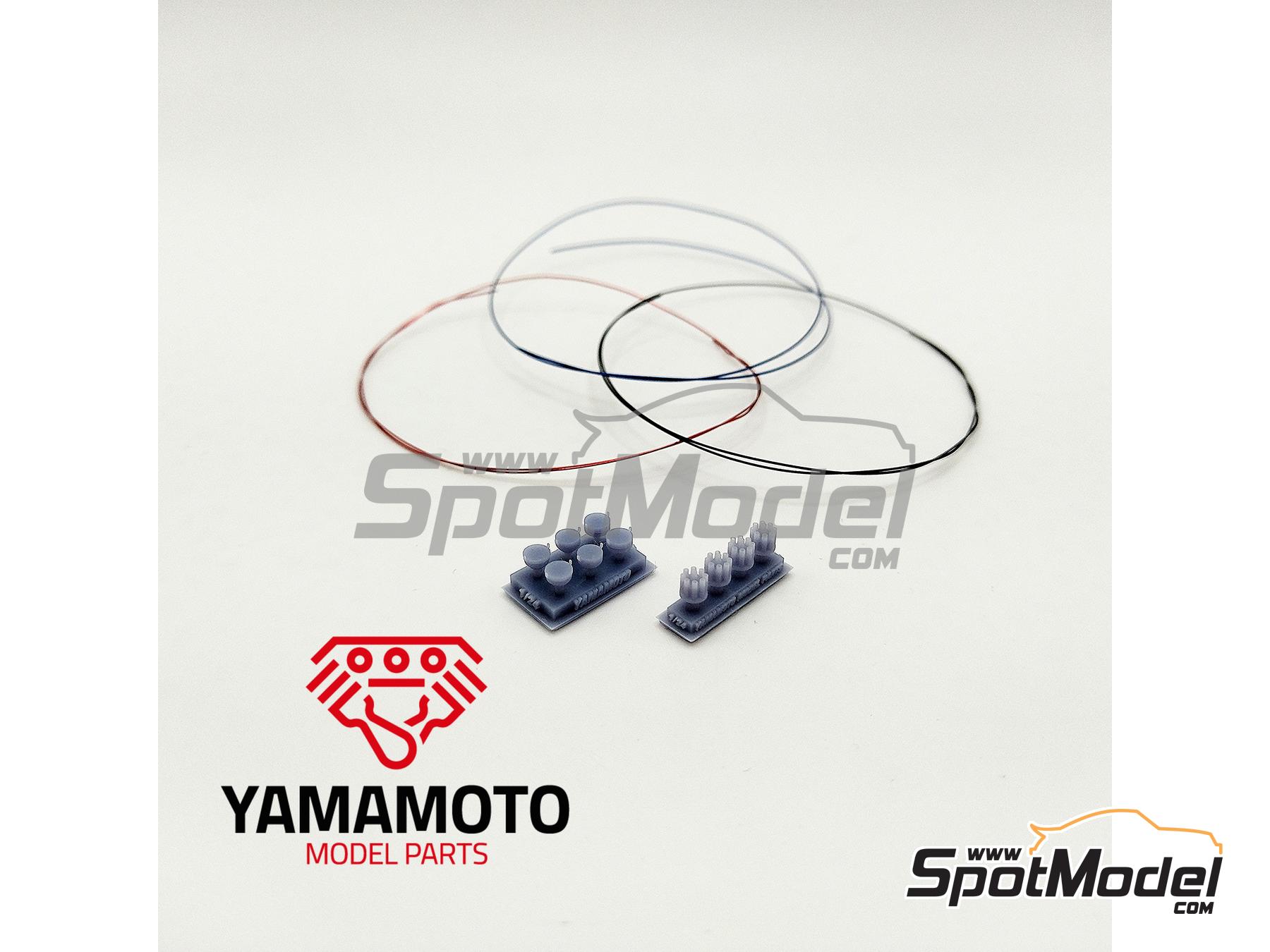 Image 2: Distribuidores para motores de 8 cilindros | Detalle en escala&nbsp;1/24 fabricado por Yamamoto Model Parts (ref.&nbsp;YMPTUN72)