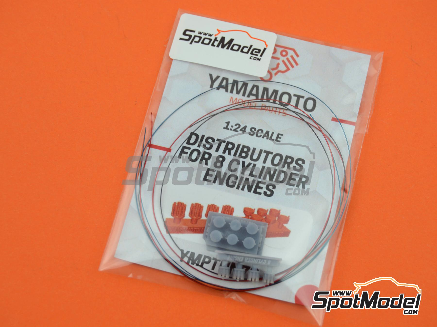 Image 4: Distribuidores para motores de 8 cilindros | Detalle en escala&nbsp;1/24 fabricado por Yamamoto Model Parts (ref.&nbsp;YMPTUN72)