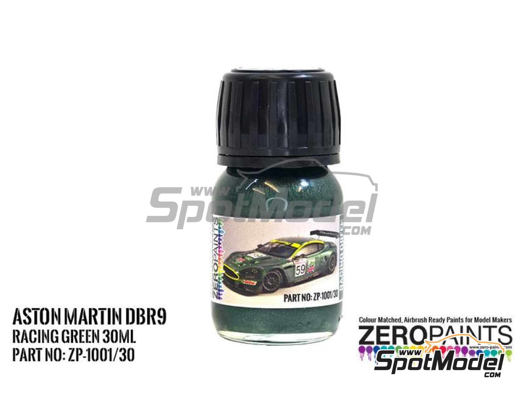 Image 1: Verde Metalizado Aston Martin DBR9 Racing Green - 1 x 30ml | Pintura para aer&oacute;grafo fabricado por Zero Paints (ref.&nbsp;ZP-1001-30, tambien ZP-1001/30)
