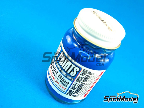 Image 1: Azul brillante - Brilliant Blue Paint - Similar a TS-44 y Calsonic - 1 x 60ml | Pintura para aer&oacute;grafo fabricado por Zero Paints (ref.&nbsp;ZP-1002)