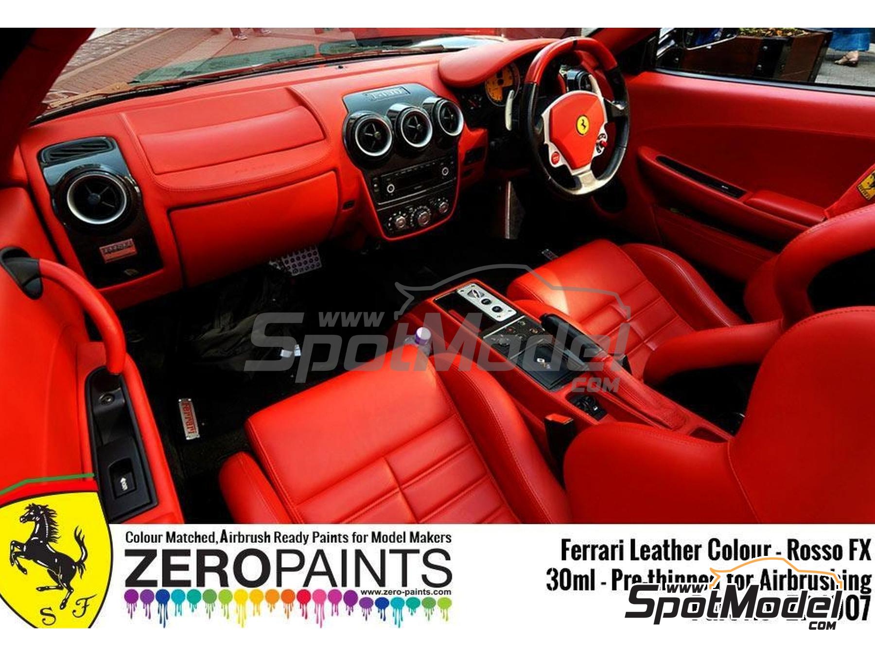 Image 1: Cuero Ferrari Rojo Rosso FX - 1 x 30ml | Pintura para aer&oacute;grafo fabricado por Zero Paints (ref.&nbsp;ZP-1007-30-8494-02, tambien ZP-1007/30-8494-02)
