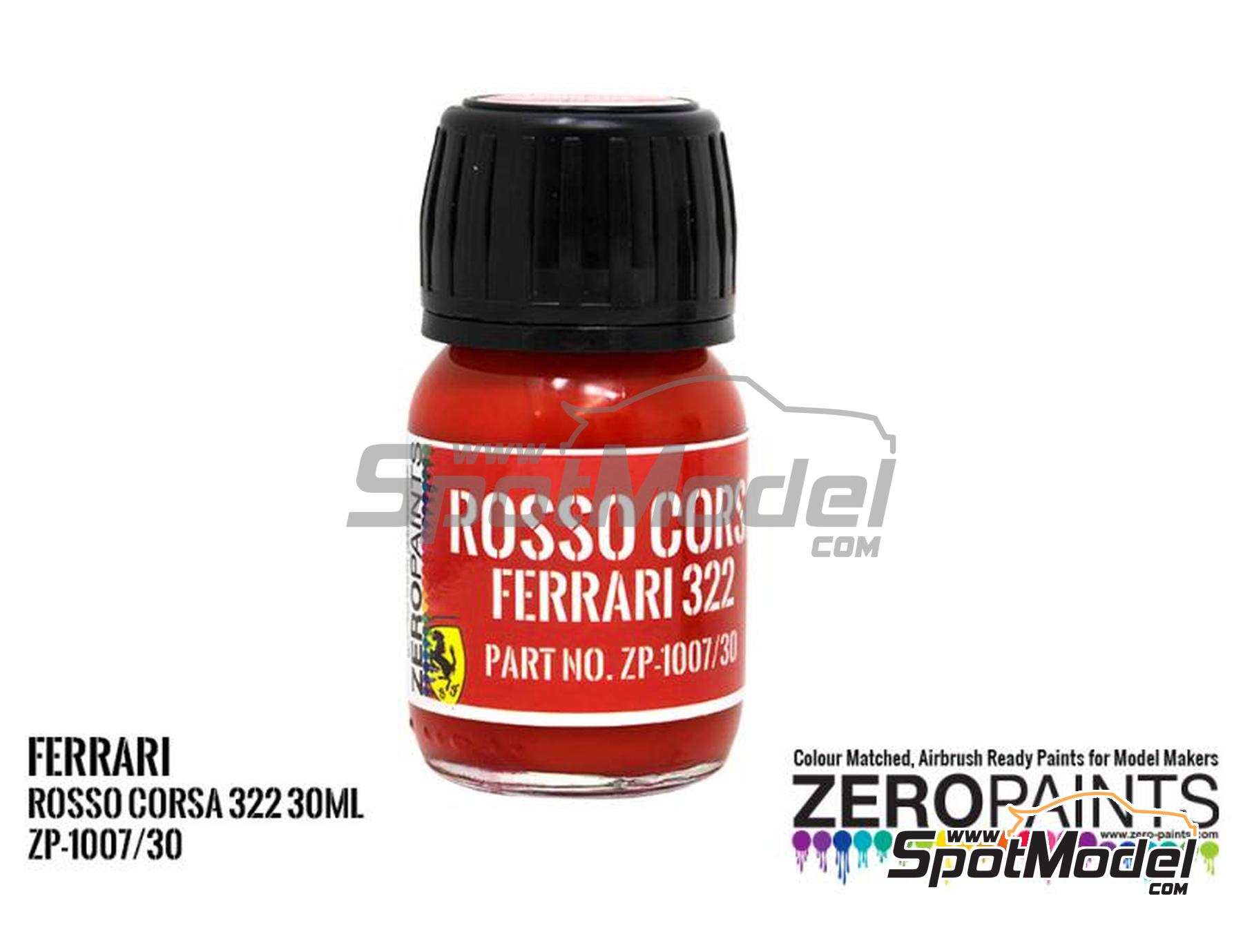 Zero Paints ZP-1007-322/30: Paint for airbrush Ferrari 322 Rosso Corsa ...