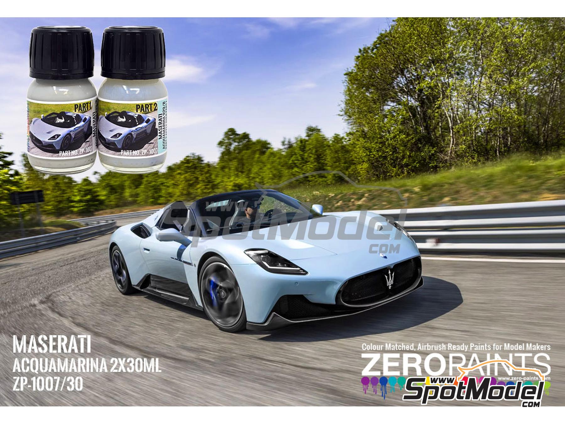 Image 1: Maserati Acquamarina - 2 x 30ml | Paints set for airbrush manufactured by Zero Paints (ref.&nbsp;ZP-1007-Masacqua)