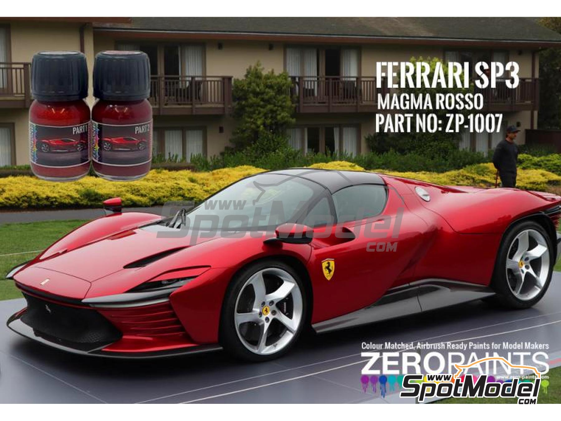 Image 1: Magma Rosso Ferrari SP3 - 2 x 30ml | Paints set for airbrush manufactured by Zero Paints (ref.&nbsp;ZP-1007-SP3)