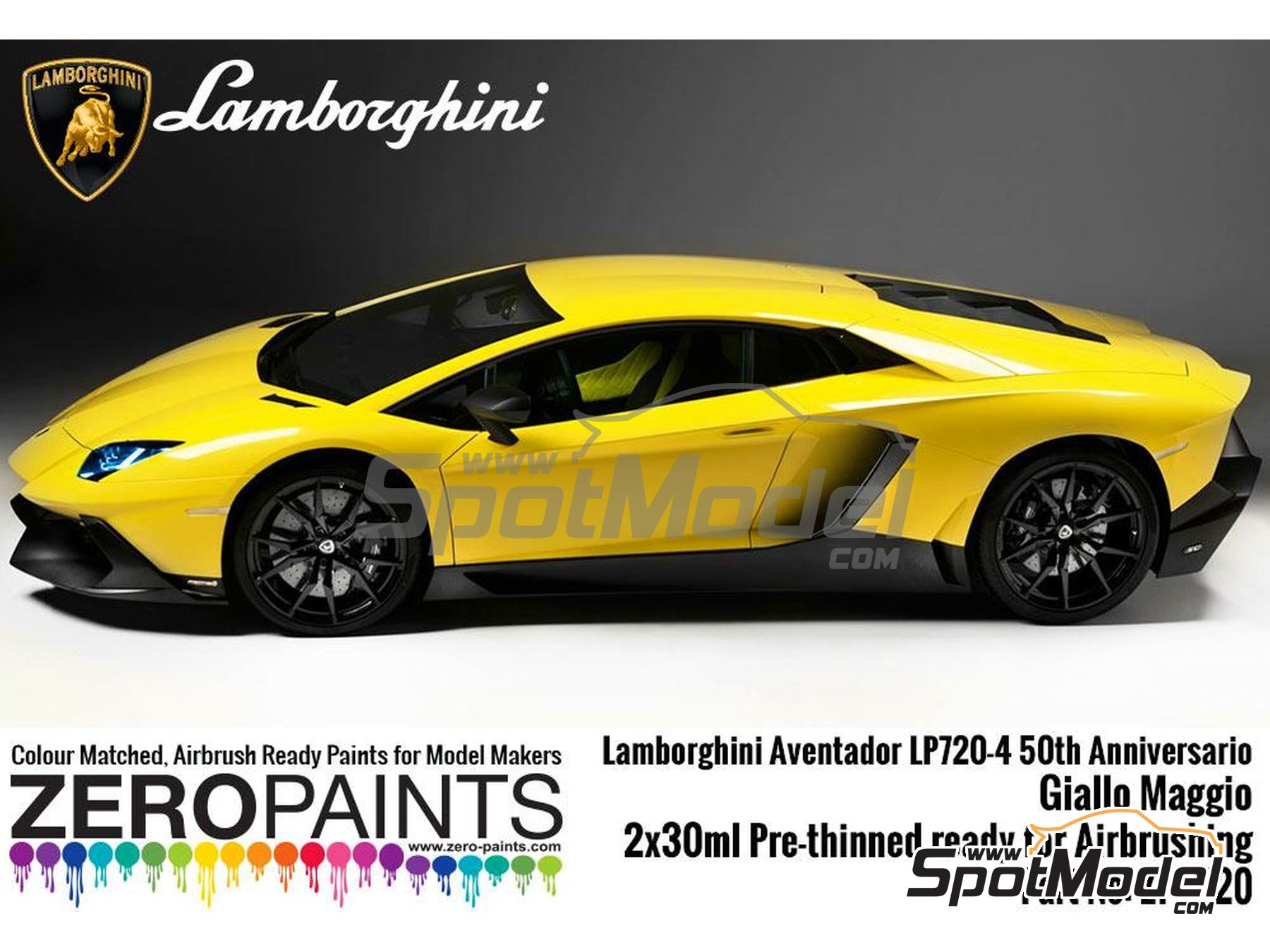 Zero Paints ZP-1020-MAGGIO: Paints set for airbrush Lamborghini ...