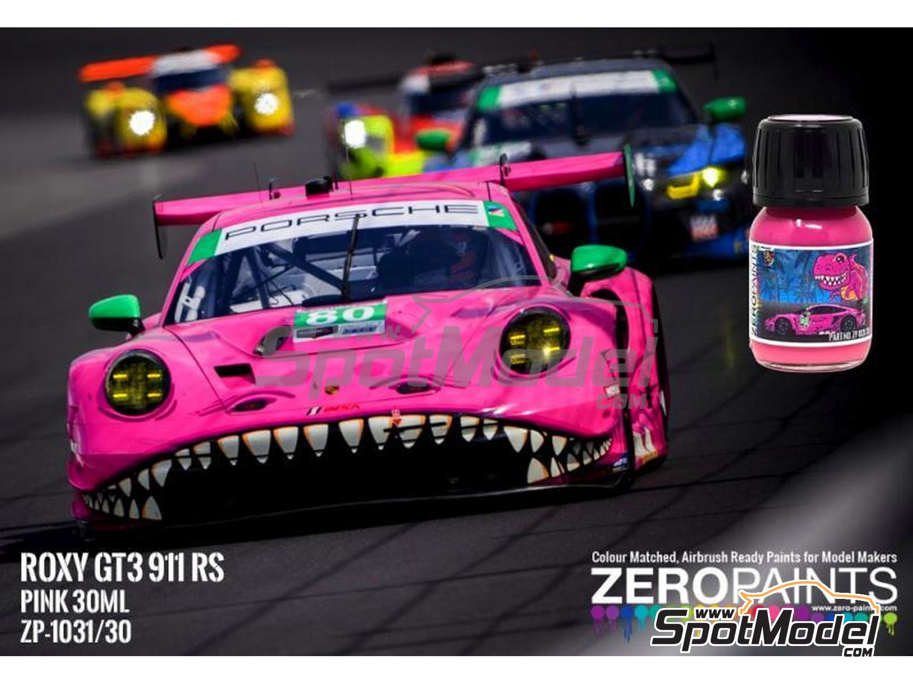 Image 1: Pink Porsche 911 GT3R Roxy (GT3R Rawr) - 1 x 30ml | Paint for airbrush manufactured by Zero Paints (ref.&nbsp;ZP-1031-30-ROXY)