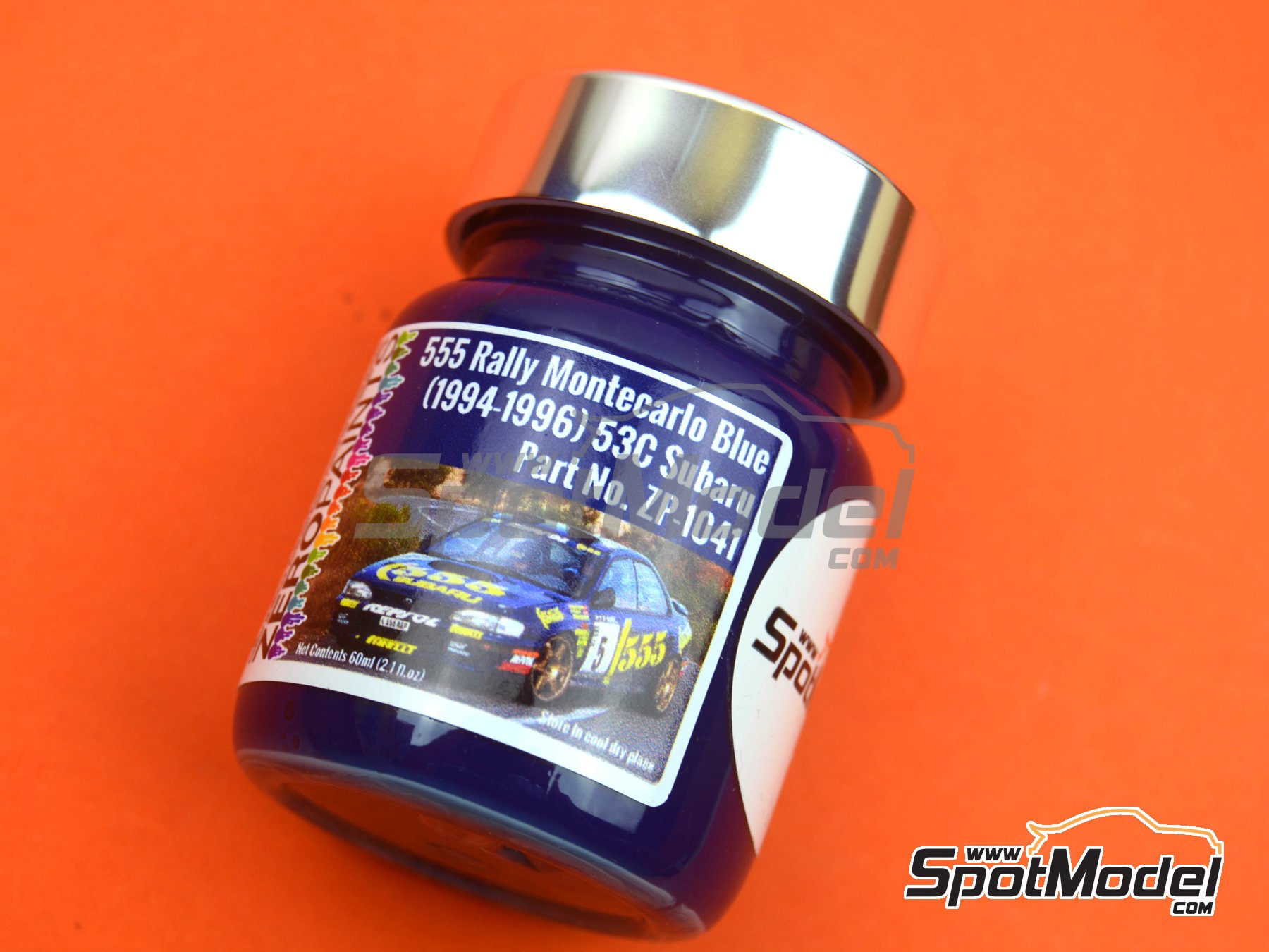 Image 1: Azul metalizado - Subaru 555 Rally Montecarlo Blue - Code: 53C - 1 x 60ml | Pintura para aer&oacute;grafo fabricado por Zero Paints (ref.&nbsp;ZP-1041-53C)