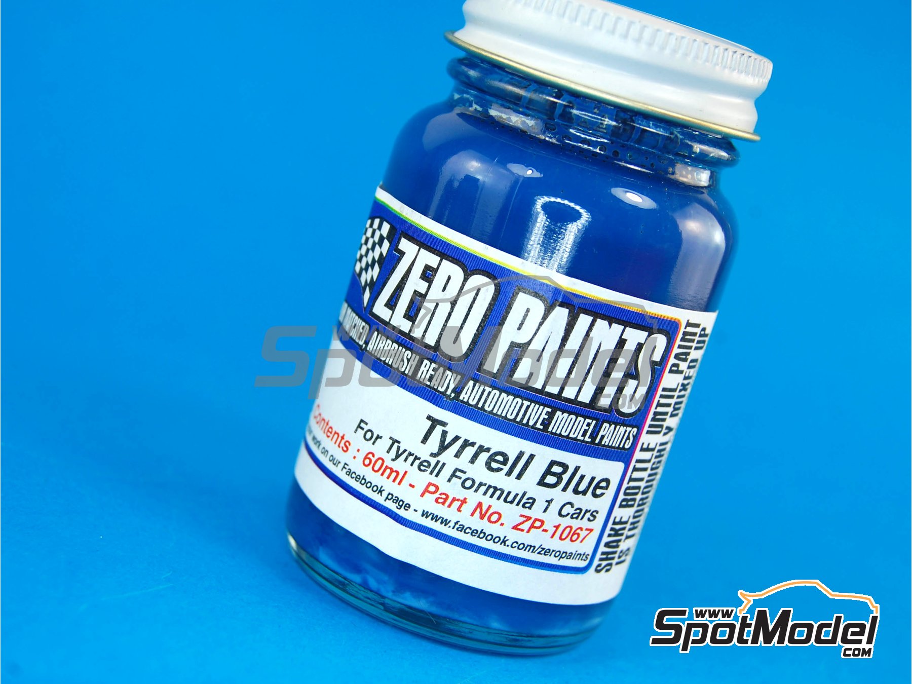 Image 1: Tyrrell Blue - 1 x 60ml | Paint for airbrush manufactured by Zero Paints (ref. ZP-1067)