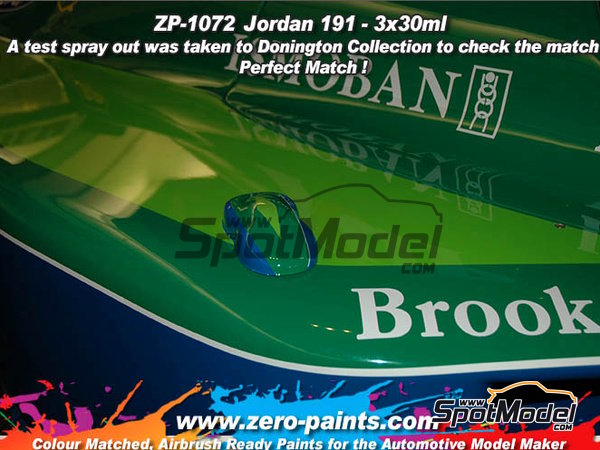 Image 3: Jordan 191 - Light green + dark green + blue - 3 x 30ml | Paints set for airbrush manufactured by Zero Paints (ref.&nbsp;ZP-1072)