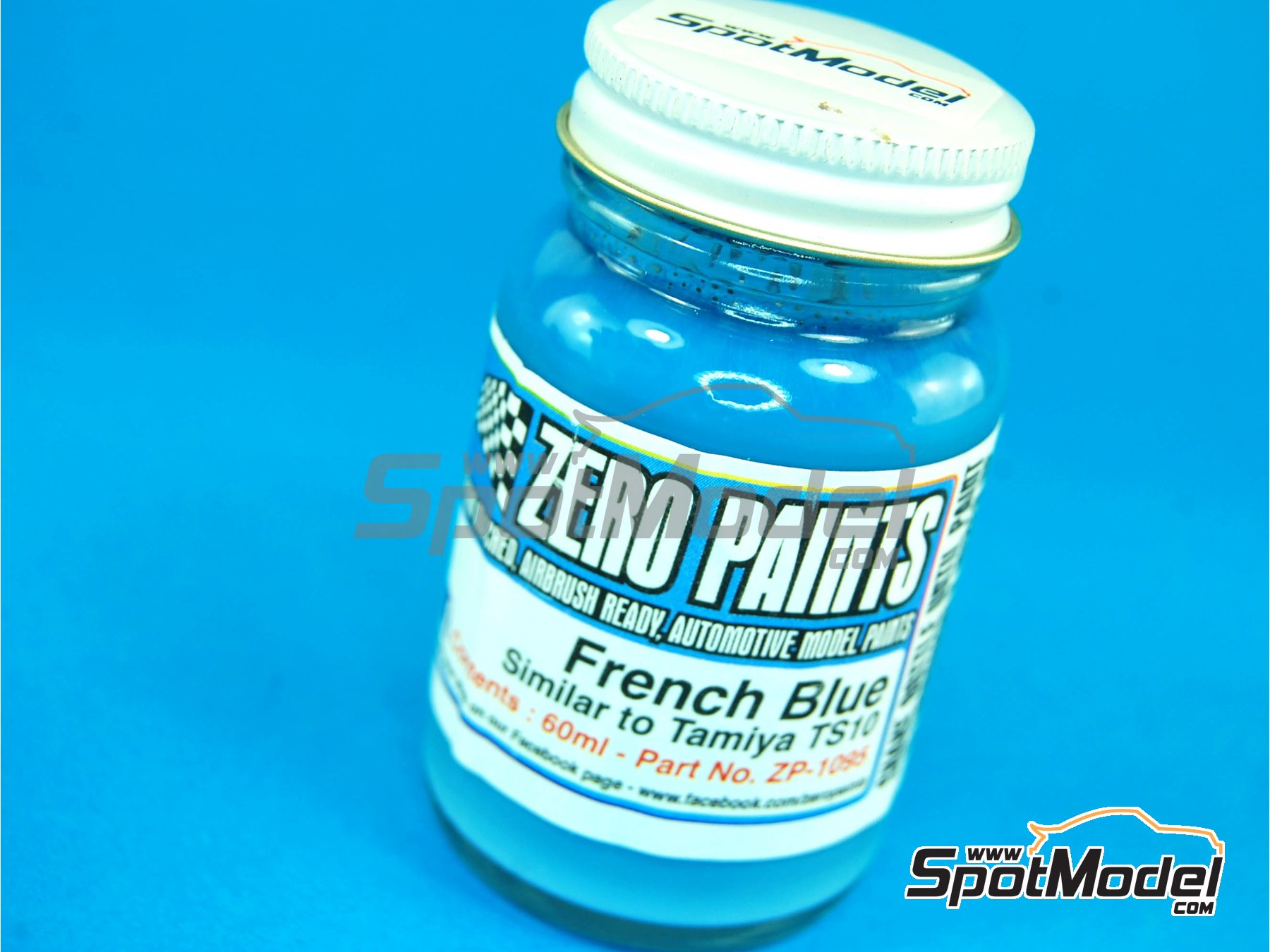 Image 1: Azul frances - French Blue Paint - Similar a TS-10 - 1 x 60ml | Pintura para aer&oacute;grafo fabricado por Zero Paints (ref.&nbsp;ZP-1095)
