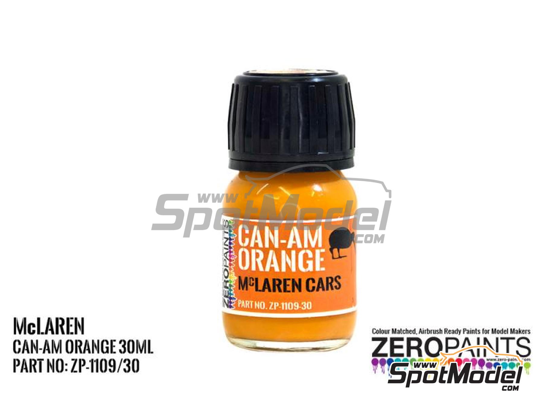 Image 1: Can-Am McLaren Orange M8D - 1 x 30ml | Paint for airbrush manufactured by Zero Paints (ref. ZP-1109-30, also ZP-1109/30)