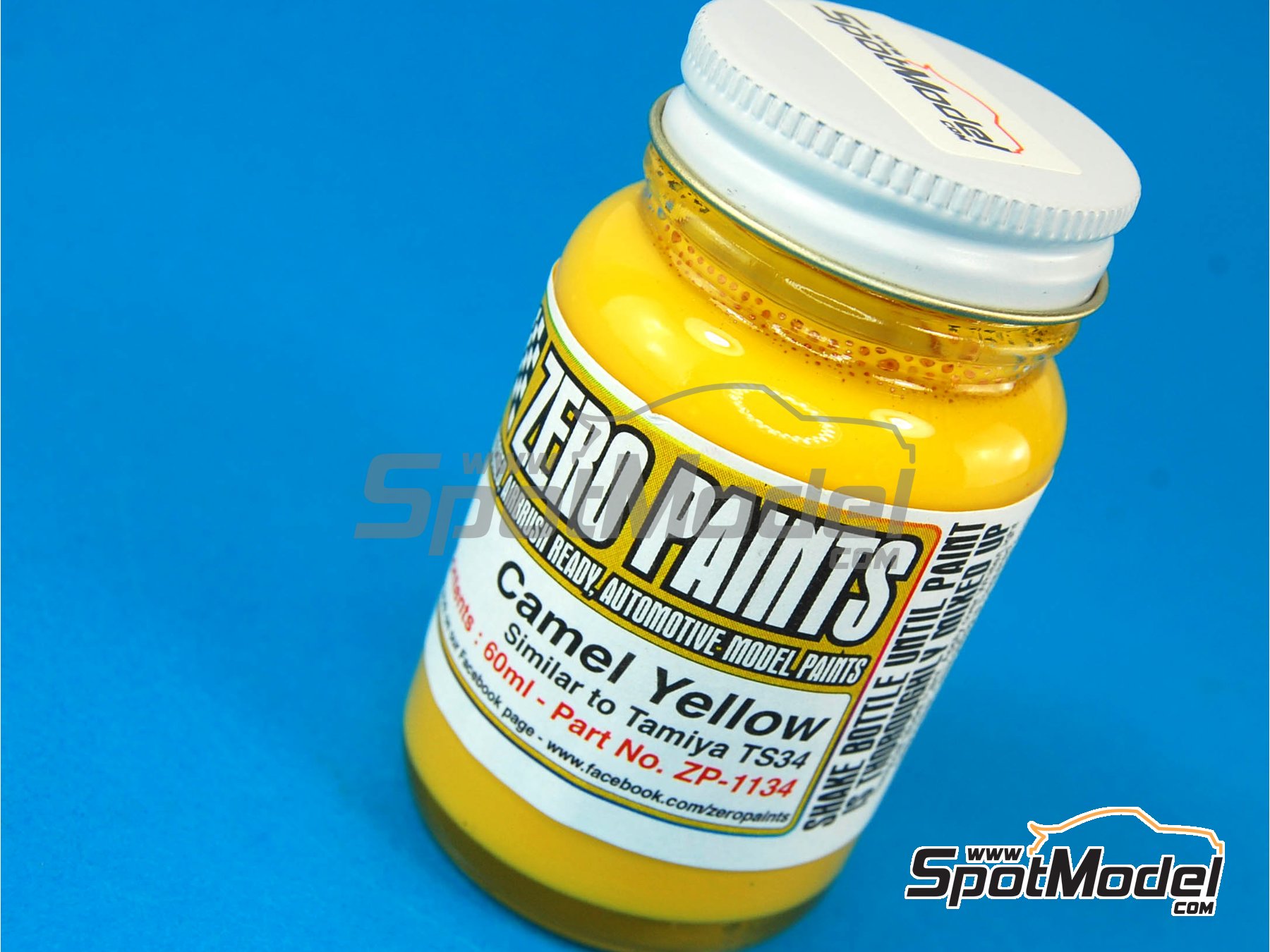 Zero Paints ZP-1134: Paint for airbrush Camel Yellow Similar to TS-34 1 x  60ml for Airbrush (ref. ZP-1134)