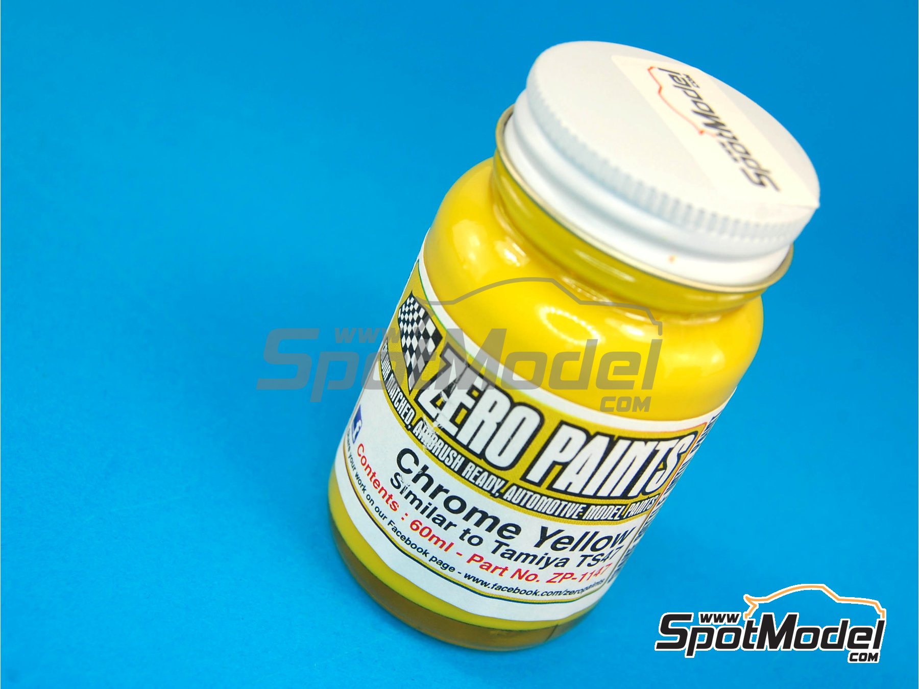 Image 1: Amarillo metalizado - Chrome Yellow - Similar to TS-47 - 1 x 60ml | Pintura para aer&oacute;grafo fabricado por Zero Paints (ref.&nbsp;ZP-1147)