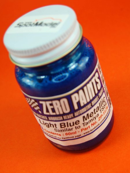 Metallic Blue - Similar to X-13 - 1 x 60ml. Paint for airbrush manufactured  by Zero Paints (ref. ZP-1250)