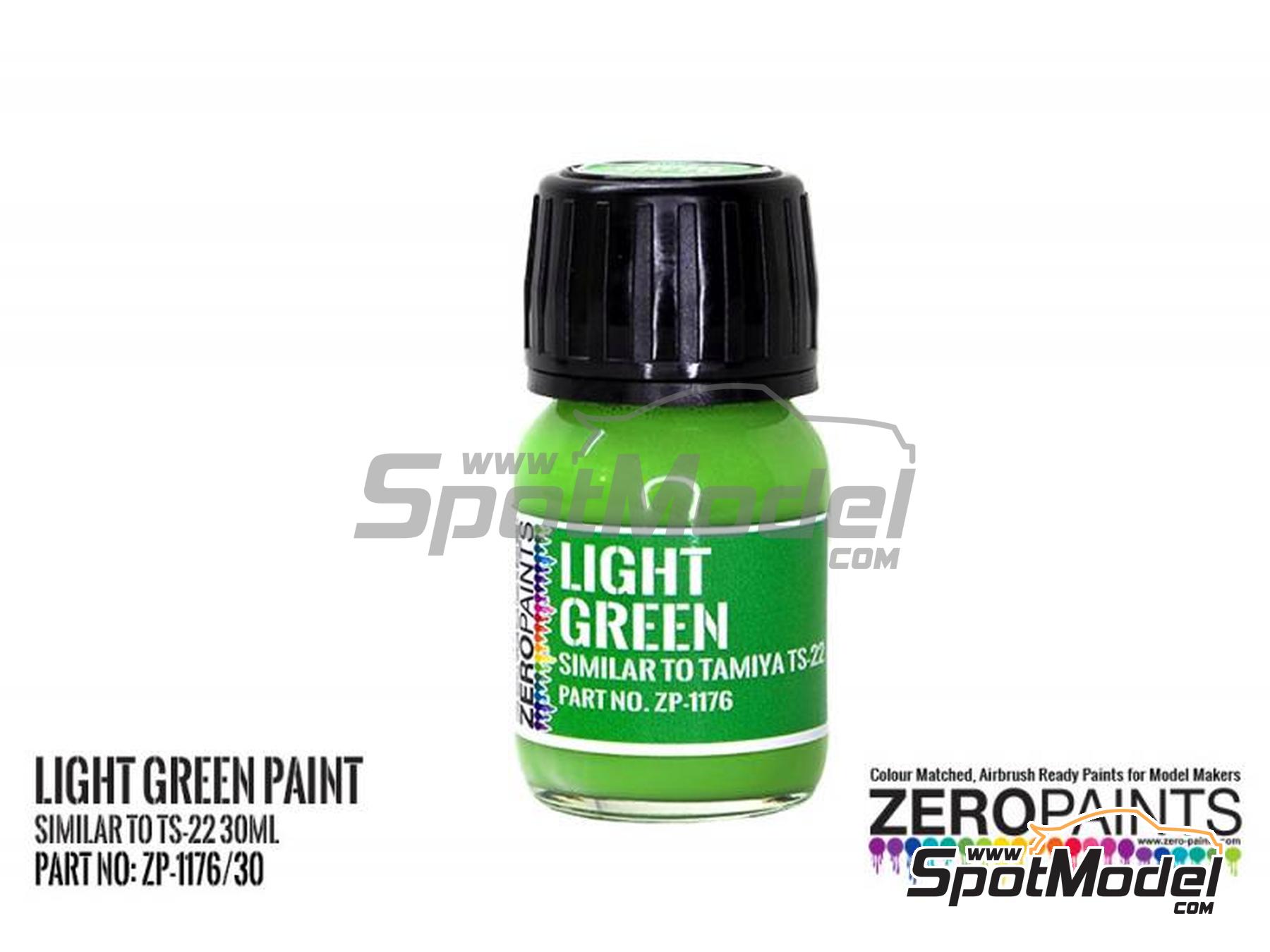 Image 1: Light Green - Similar to Tamiya TS-22 - 1 x 30ml | Paint for airbrush manufactured by Zero Paints (ref.&nbsp;ZP-1176-30, also ZP-1176/30)