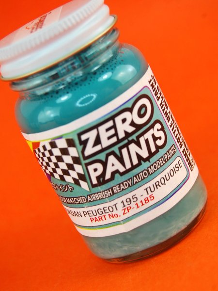 Jordan Peugeot 195 - Turquoise - 1 x 60ml. Paint for airbrush manufactured  by Zero Paints (ref. ZP-1185)