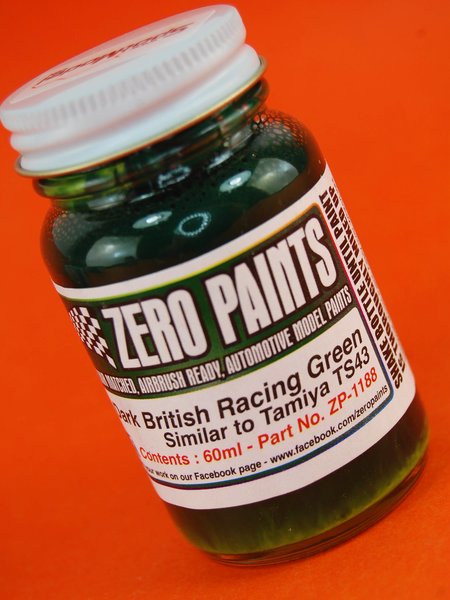 Dark British Racing Green - Similar to TS-43 - 1 x 60ml. Paint for airbrush  manufactured by Zero Paints (ref. ZP-1188)