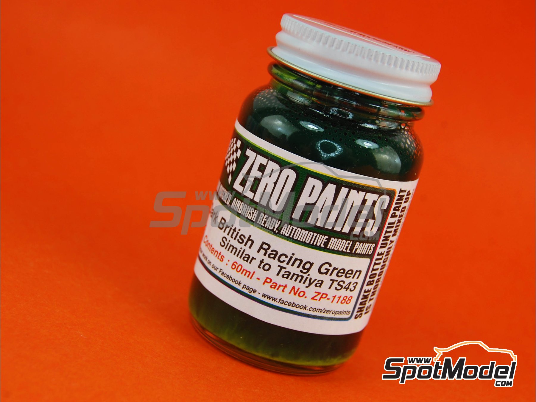 Zero Paints Paint For Airbrush Dark British Racing Green Similar To Ts 43 1 X 60ml For Airbrush Ref Zp 1188 Spotmodel
