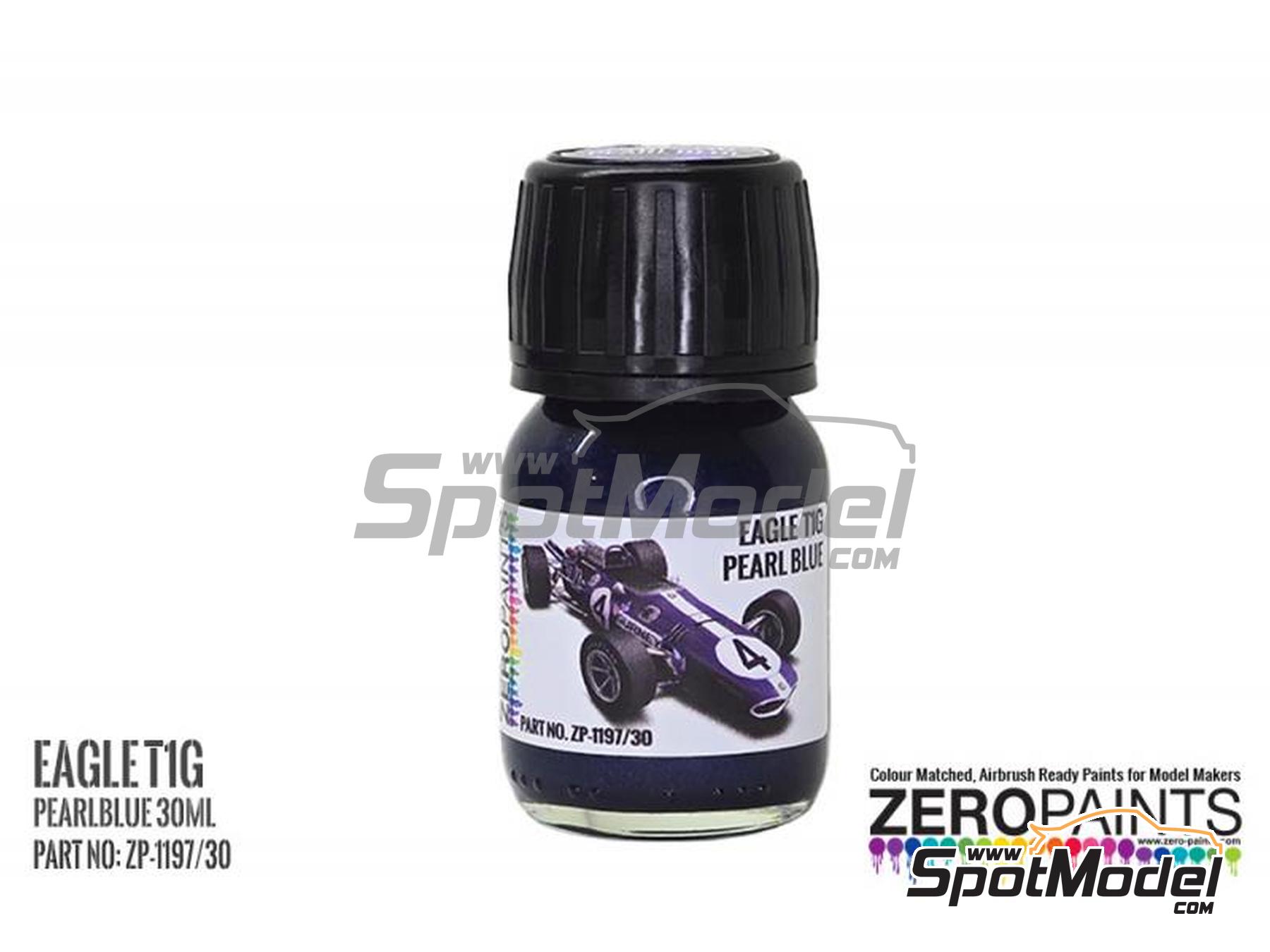 Image 1: Eagle T1G - Pearl Blue - 1 x 30ml | Paint for airbrush manufactured by Zero Paints (ref.&nbsp;ZP-1197-30, also ZP-1197/30)