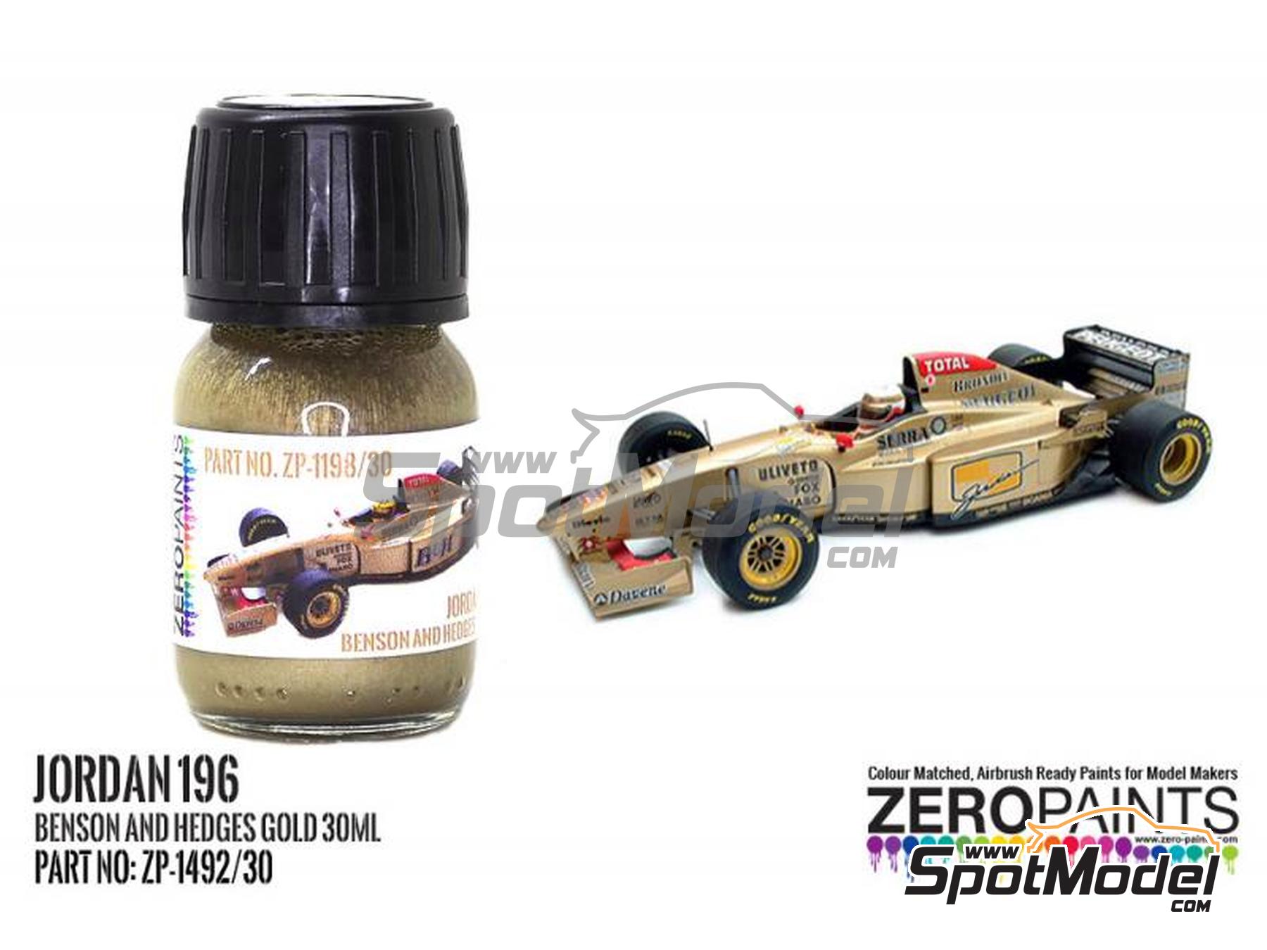 Image 1: Jordan 196 - Benson and Hedges Gold - 1 x 30ml | Paint for airbrush manufactured by Zero Paints (ref.&nbsp;ZP-1198-30, also ZP-1198/30)