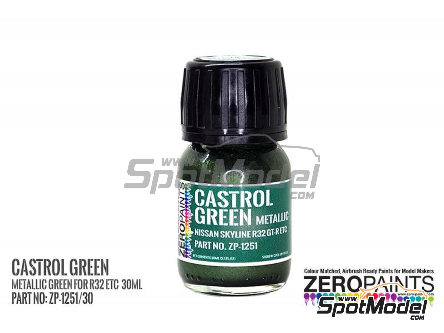 Image 1: Castrol Metallic Green - 1 x 30ml | Paint for airbrush manufactured by Zero Paints (ref.&nbsp;ZP-1251-30, also ZP-1251/30)