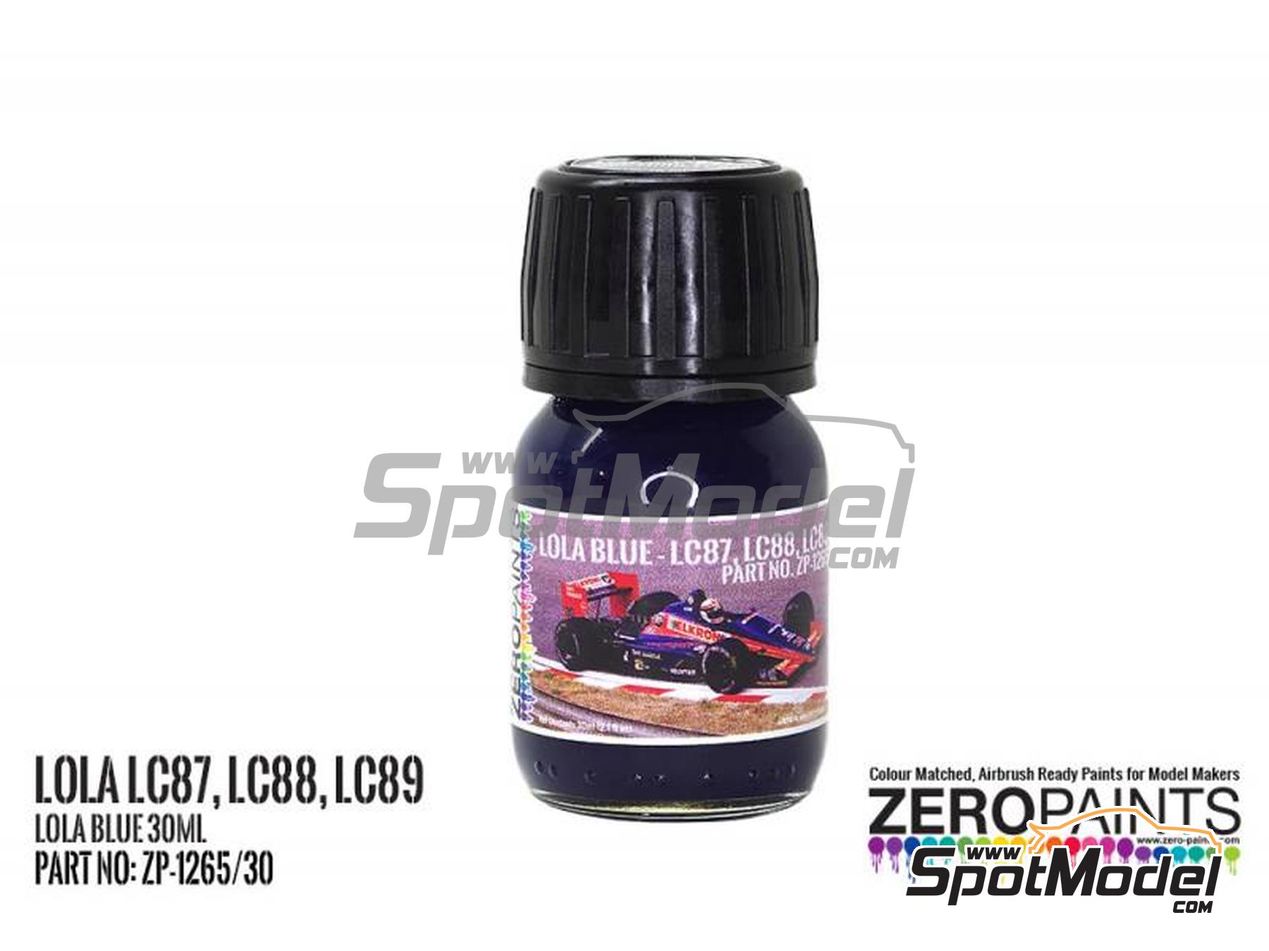 Image 1: Lola LC87, LC88, LC89 Blue - 1 x 30ml | Paint for airbrush manufactured by Zero Paints (ref.&nbsp;ZP-1265-30, also ZP-1265/30)