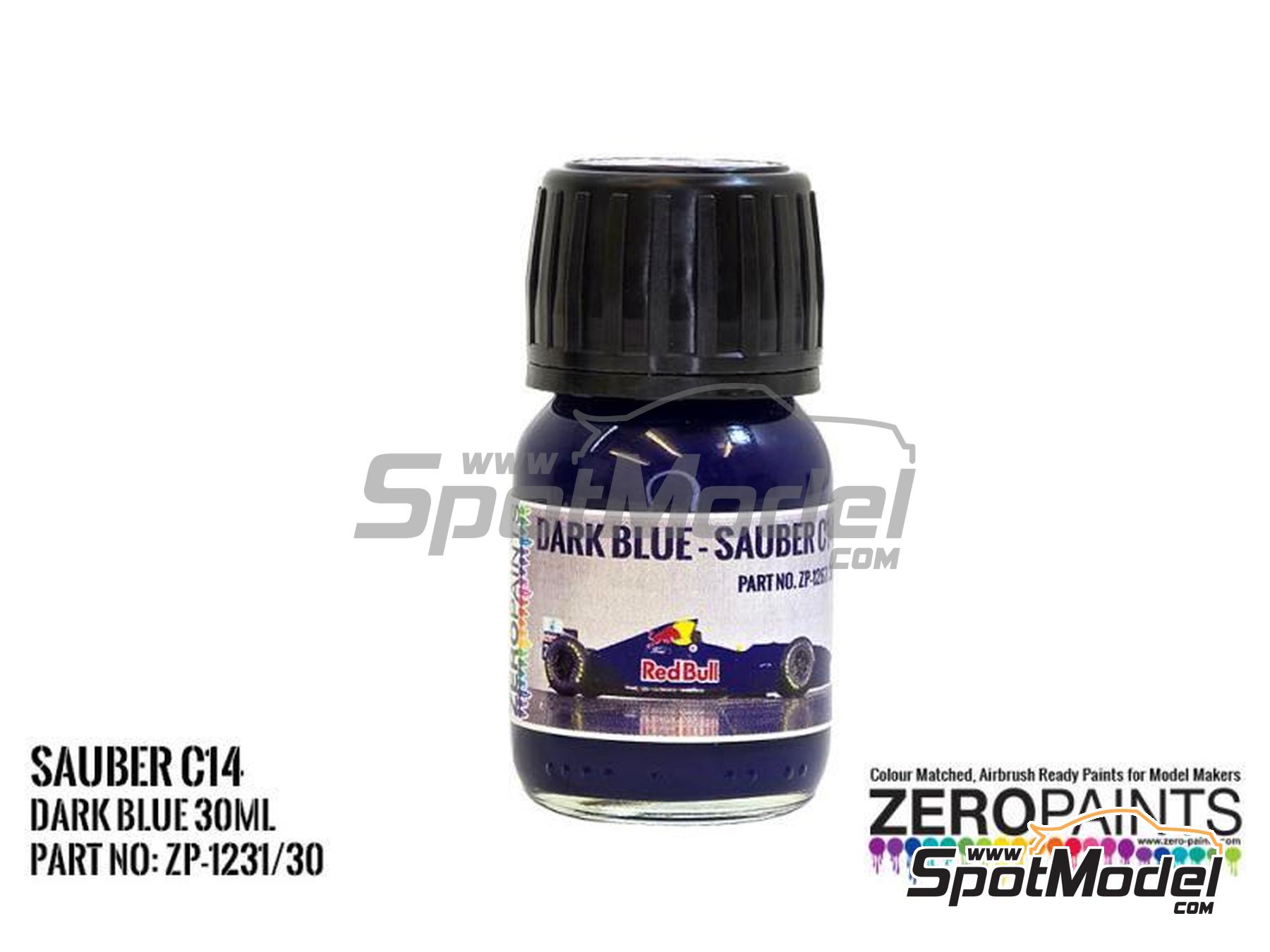 Image 1: Sauber C14 Dark Blue - 1 x 30ml | Paint for airbrush manufactured by Zero Paints (ref.&nbsp;ZP-1267-30, also ZP-1267/30)