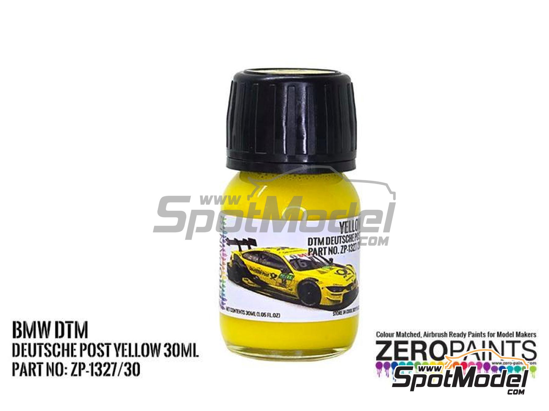 Image 1: BMW DTM Deutsche Post Yellow - 1 x 30ml | Paint for airbrush manufactured by Zero Paints (ref.&nbsp;ZP-1327-30, also ZP-1327/30)