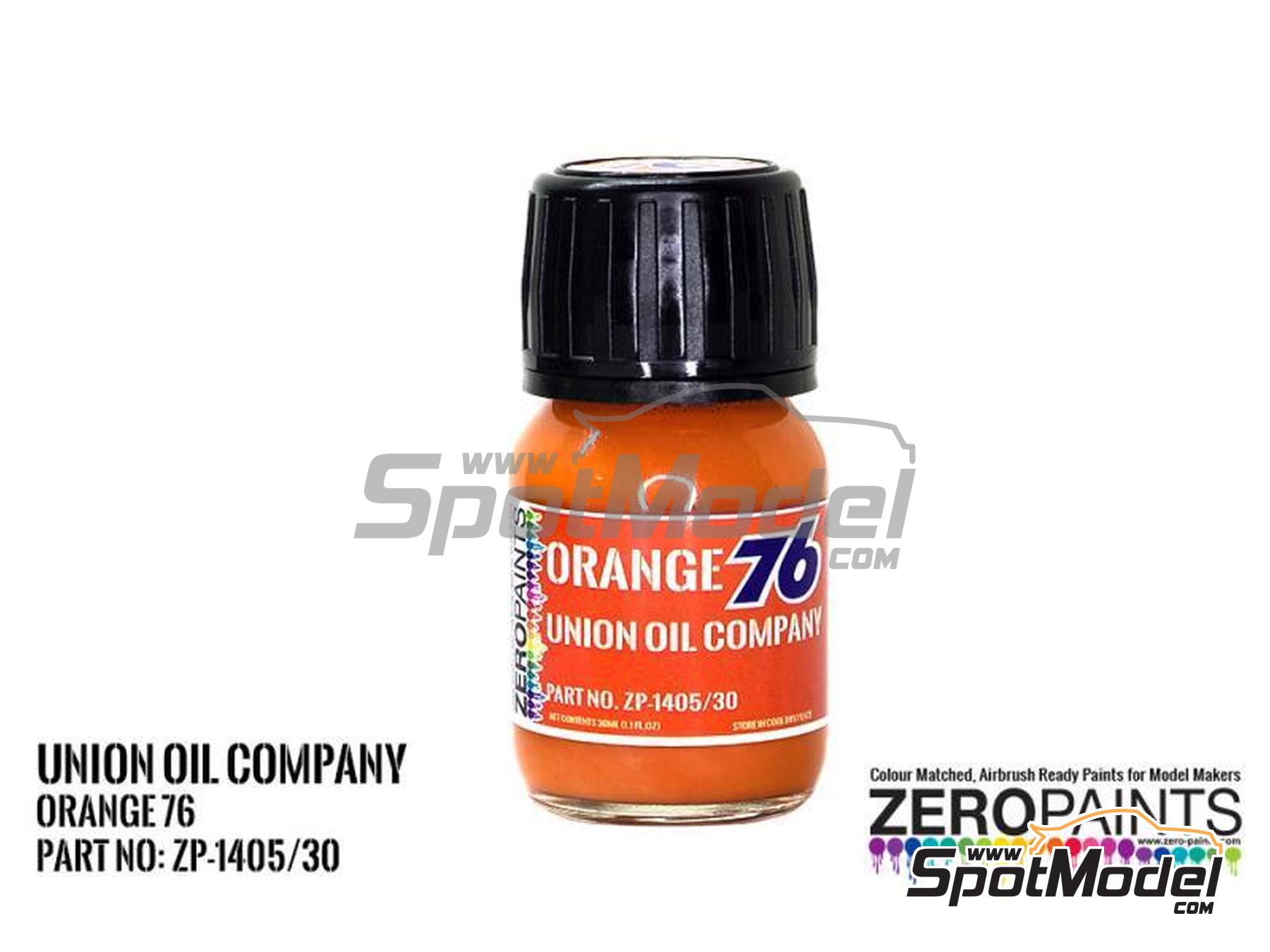 Image 1: Orange Union Oil 76 - 1 x 30ml | Paint for airbrush manufactured by Zero Paints (ref. ZP-1405-30, also ZP-1405/30)
