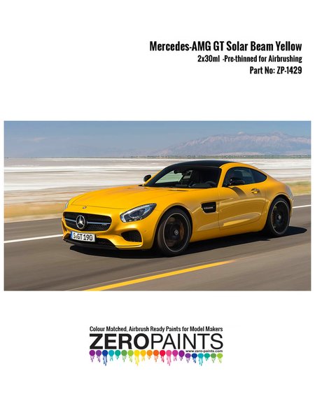 Zero Paints Paints Set For Airbrush Mercedes Amg Gt Solar Beam Yellow 2 X 30ml For Revell References Rev07028 And 80 7028 Ref Zp 1429 Spotmodel