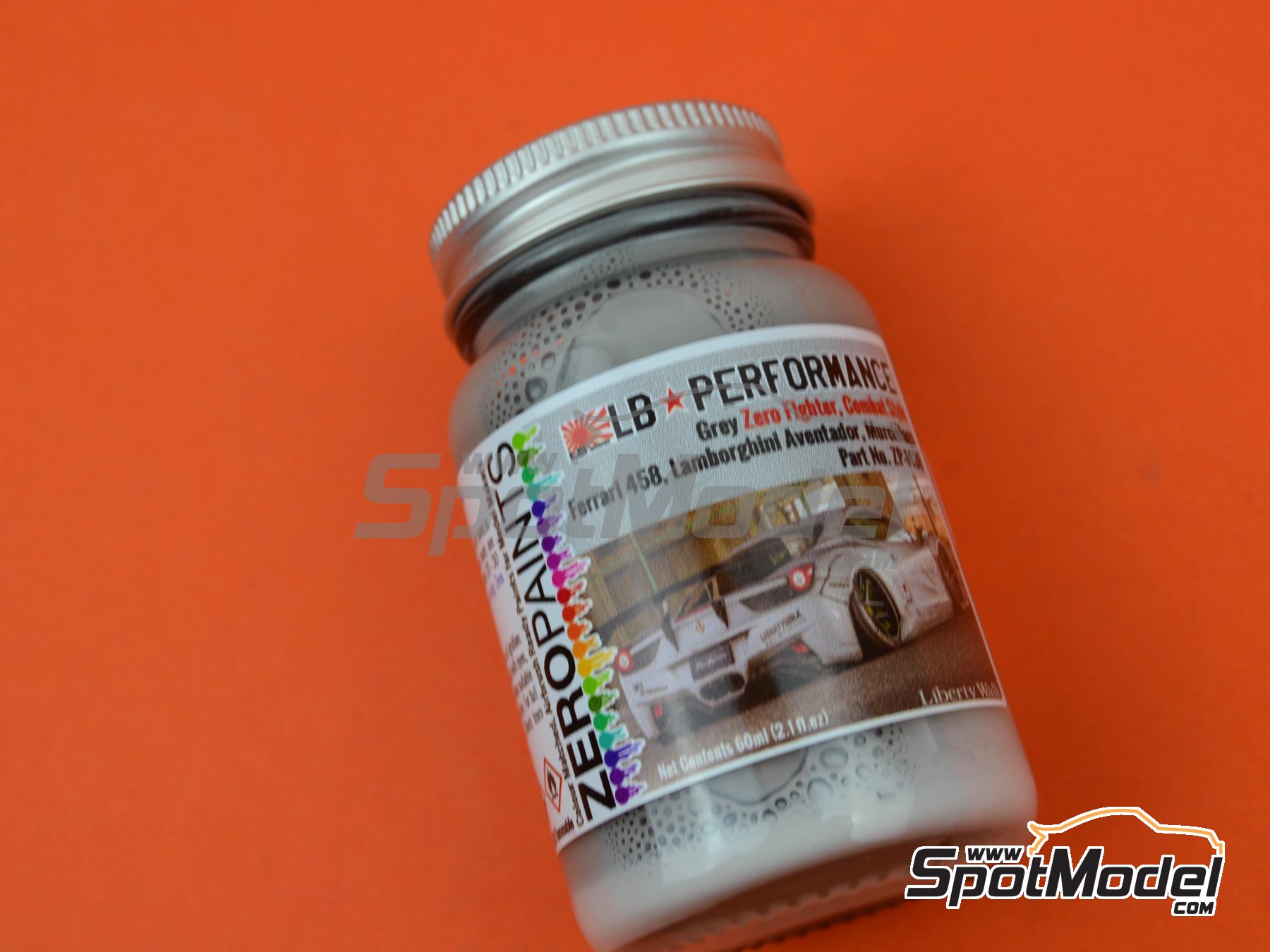Image 1: Liberty Walk LB Performance Fighter Grey - 1 x 60ml | Paint for airbrush manufactured by Zero Paints (ref.&nbsp;ZP-1438)