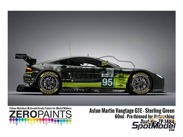 Image 1: Aston Martin Sterling Green - 1 x 60ml | Paint for airbrush manufactured by Zero Paints (ref.&nbsp;ZP-1484)