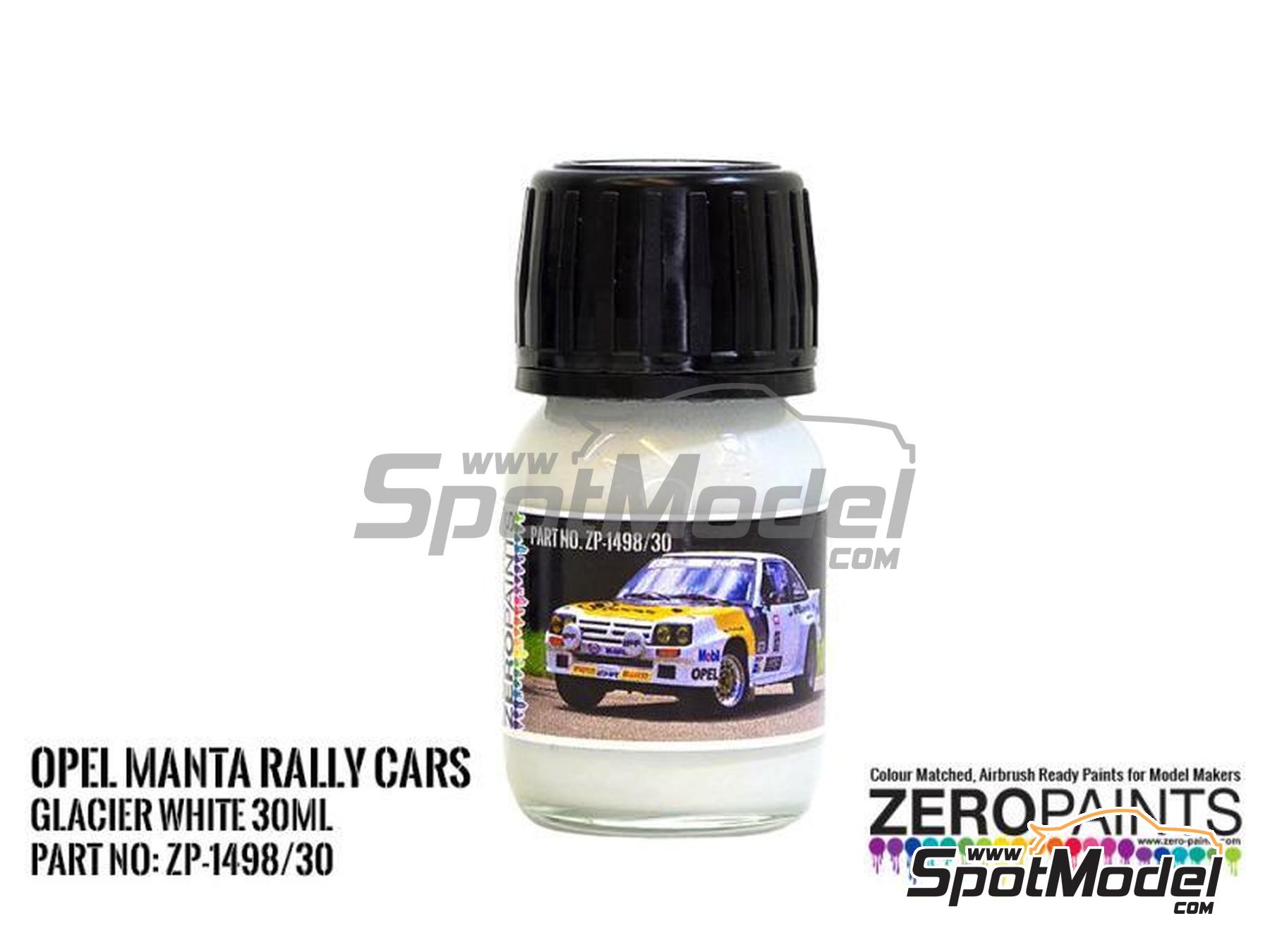 Image 1: Opel Manta Glacier White - 1 x 30ml | Paint for airbrush manufactured by Zero Paints (ref.&nbsp;ZP-1498-30, also ZP-1498/30)
