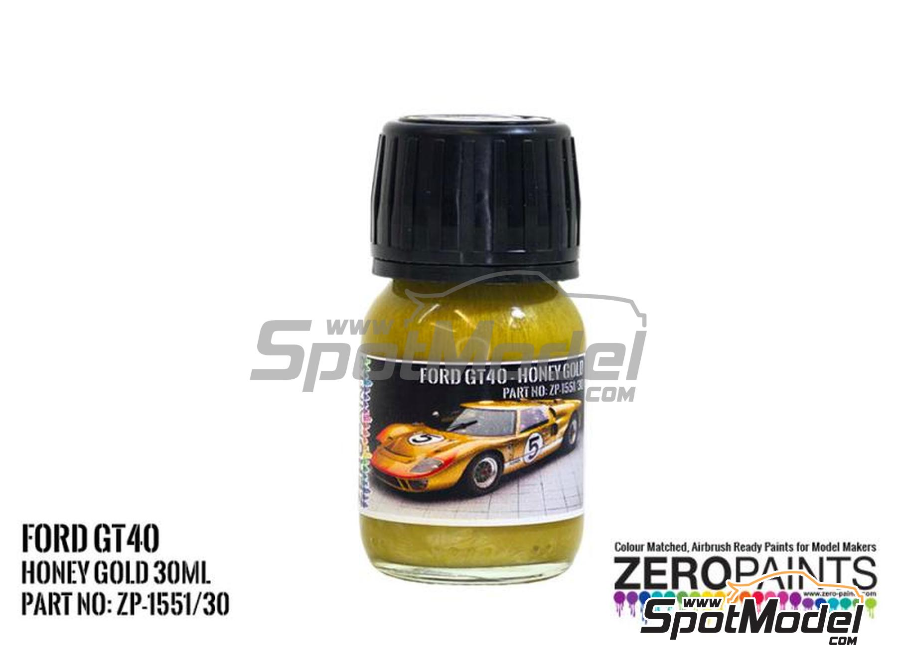 Image 1: Dorado Ford GT40 Honey Gold - 1 x 30ml | Pintura para aerógrafo fabricado por Zero Paints (ref. ZP-1551-30, tambien ZP-1551/30)