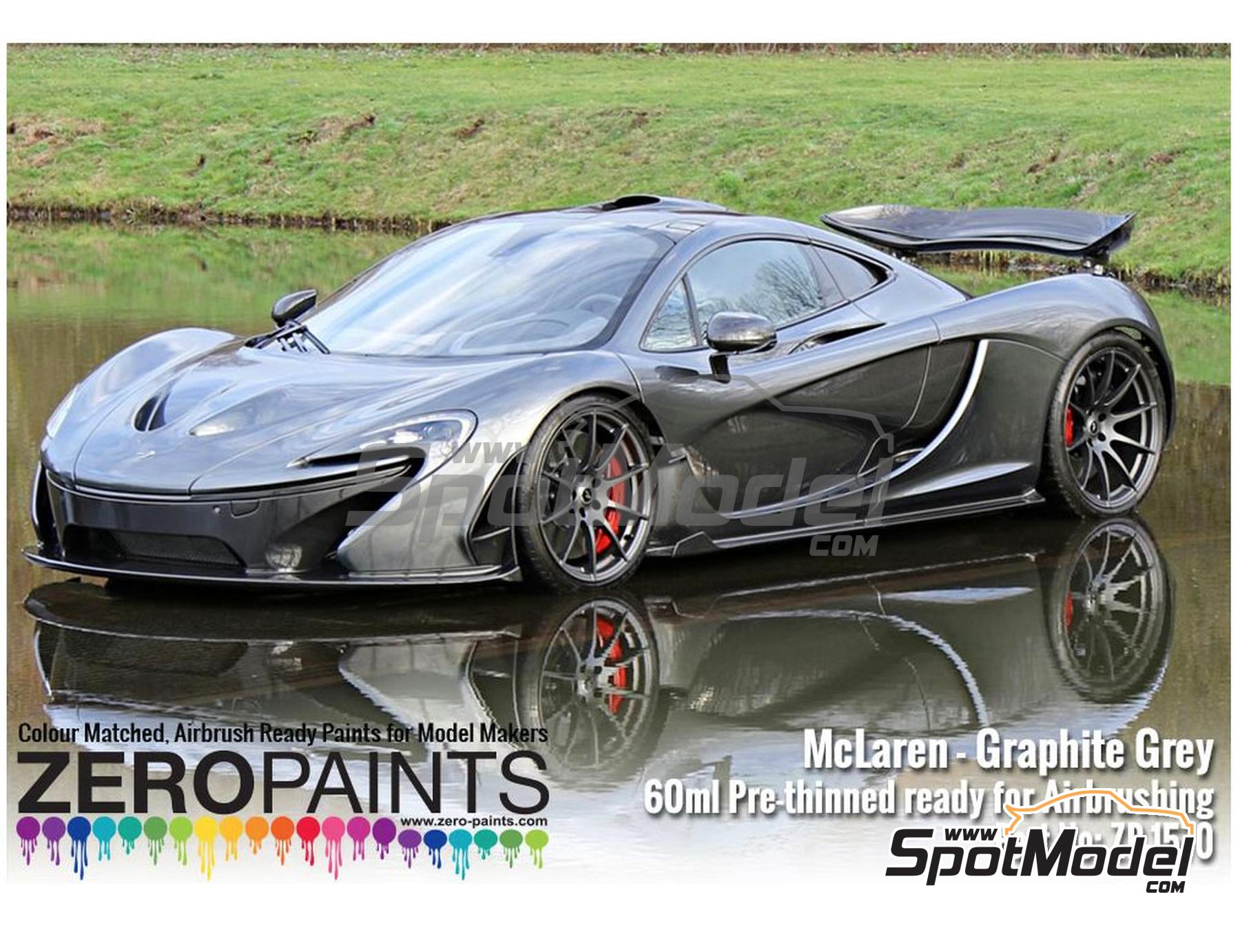 Image 1: McLaren Graphite Grey - 1 x 60ml | Paint for airbrush manufactured by Zero Paints (ref.&nbsp;ZP-1570)