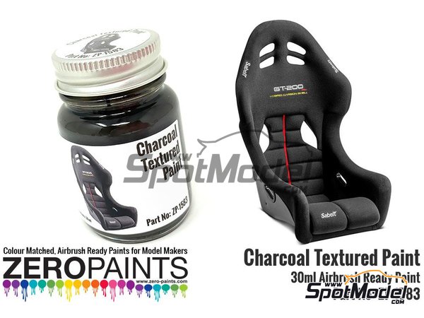 Image 1: Charcoal textured - 1 x 30ml | Paint for airbrush manufactured by Zero Paints (ref. ZP-1583)