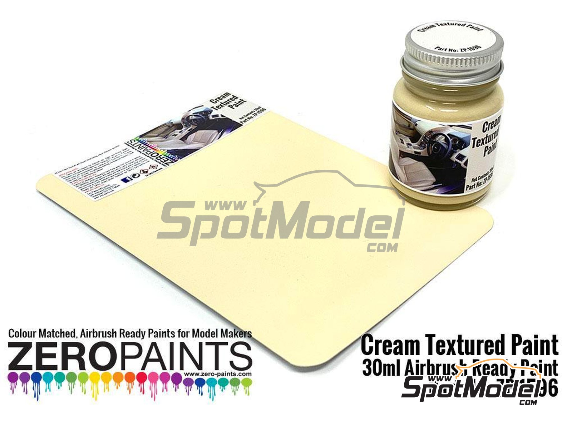 Image 1: Crema texturizada - 1 x 30ml | Pintura para aerógrafo fabricado por Zero Paints (ref. ZP-1596)