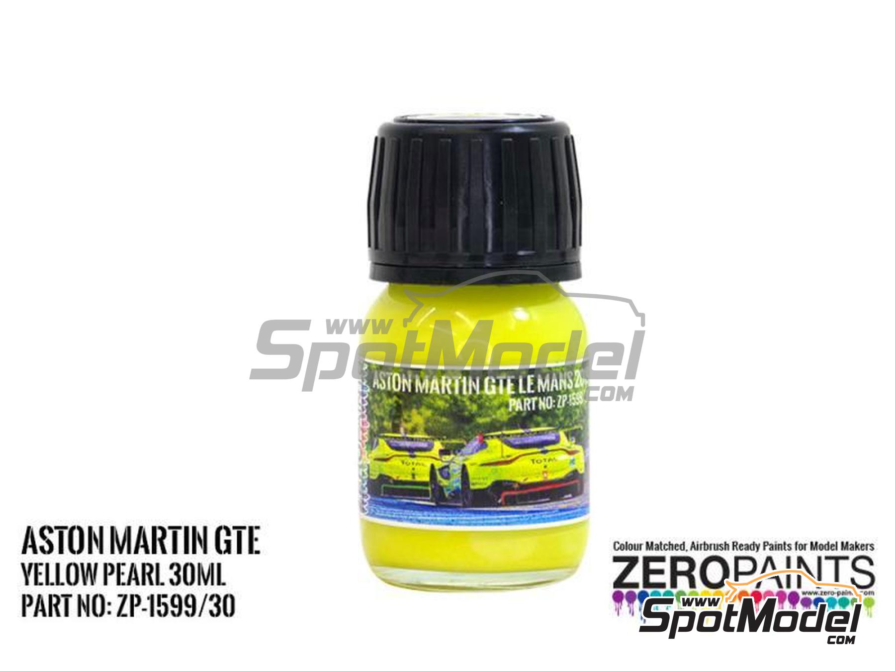 Image 1: Amarillo perlado Yellow Pearl Aston Martin GTE - 24 Horas de Le Mans 2019 - 1 x 30ml | Pintura para aer&oacute;grafo fabricado por Zero Paints (ref.&nbsp;ZP-1599-30, tambien ZP-1599/30)