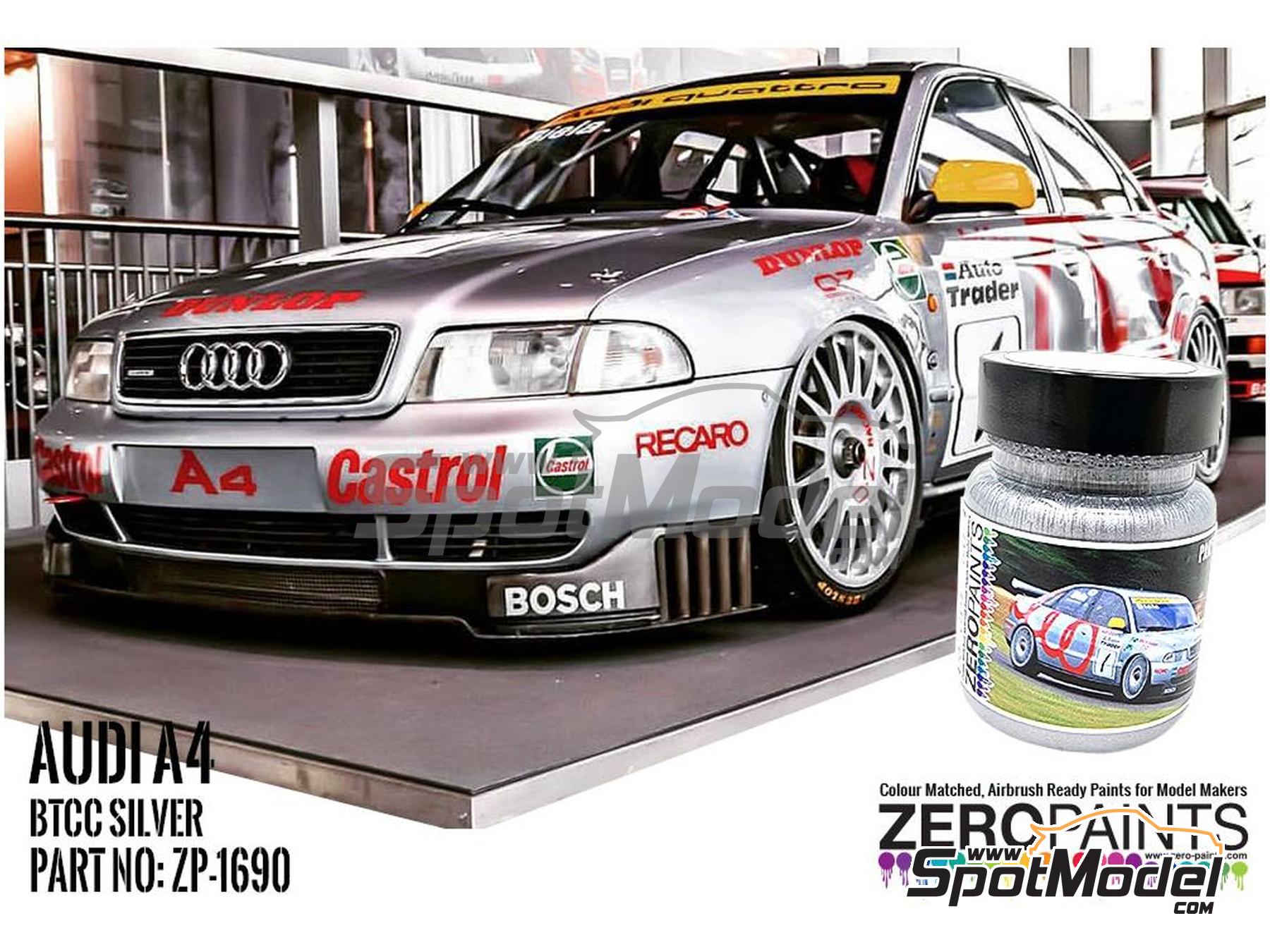 Image 1: Audi A4 BTCC Silver - 1 x 60ml | Paint for airbrush manufactured by Zero Paints (ref.&nbsp;ZP-1690)
