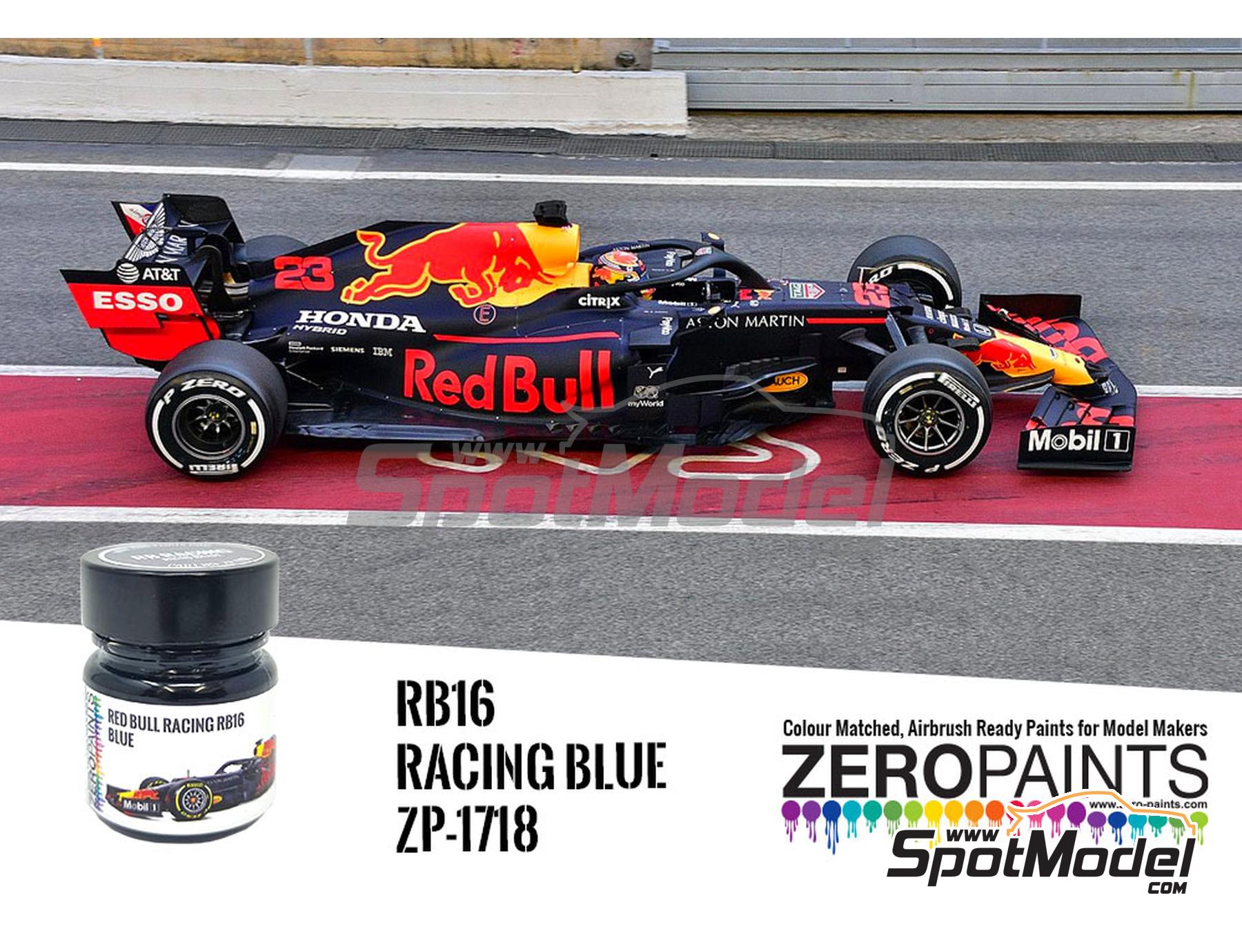 Image 1: Azul RB16 Racing Blue - 1 x 30ml | Pintura para aer&oacute;grafo fabricado por Zero Paints (ref.&nbsp;ZP-1718)