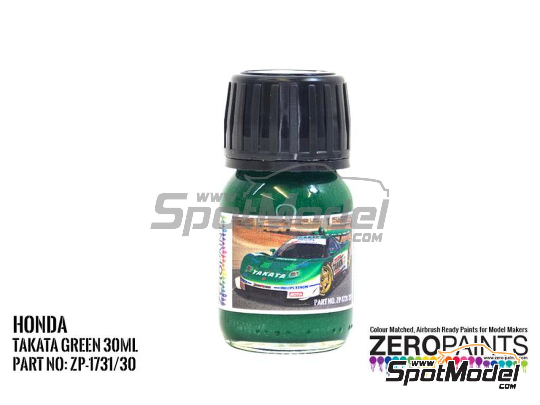 Image 1: Honda Takata Green - 1 x 30ml | Paint for airbrush manufactured by Zero Paints (ref.&nbsp;ZP-1731-30, also ZP-1731/30)