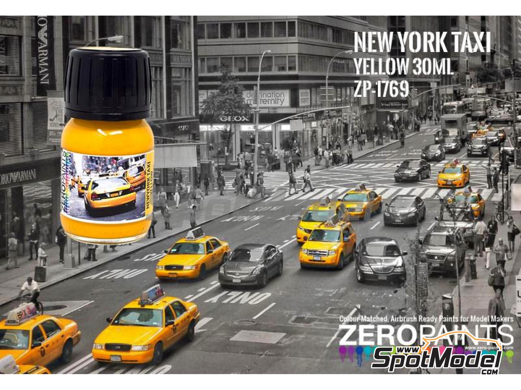 Image 1: American New York Taxi Yellow - 1 x 30ml | Paint for airbrush manufactured by Zero Paints (ref.&nbsp;ZP-1769)