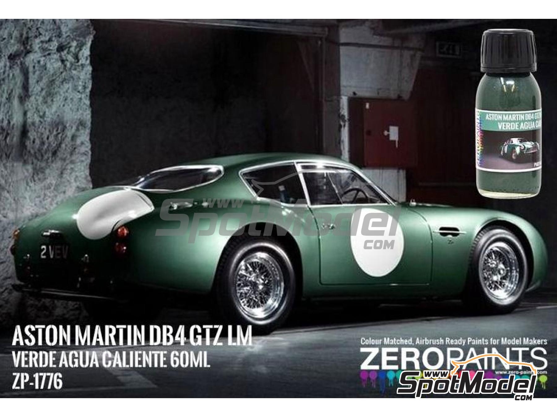Image 1: Verde Agua Caliente Aston Martin DB4 GTZ LM - 1 x 60ml | Pintura para aer&oacute;grafo fabricado por Zero Paints (ref.&nbsp;ZP-1776)