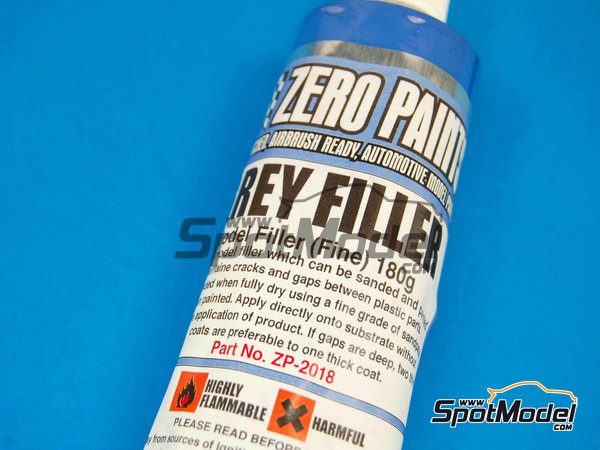 Image 1: Masilla color gris - Grey Filler Fine - 180 grs | Masilla fabricado por Zero Paints (ref. ZP-2018)