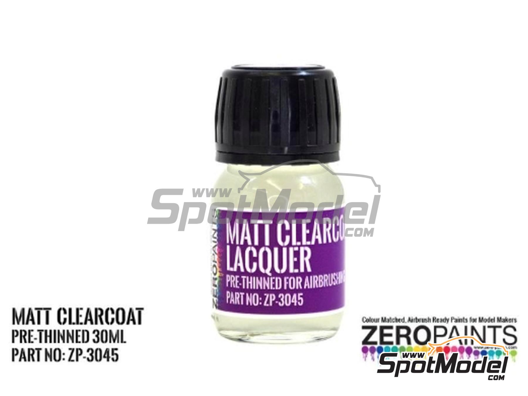 Image 1: Laca mate prediluida - Matt Clearcoat Lacquer Pre-Thinned - 1 x 30ml | Barniz fabricado por Zero Paints (ref.&nbsp;ZP-3045)